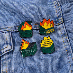 Broche de Solapa Personalizado de Aleación de Zinc con Esmalte Suave, Diseño Creativo de Dibujos Animados de <span class=keywords><strong>Calcifer</strong></span> Flame, Recuerdo de Anime, Regalos para Mujeres, Bodas y Fiestas - Product Image 3