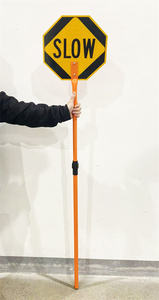 Panneau Stop/Lentement avec poignée et bâton - Product Image 3