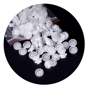 Vasos de Silicona Desechables para Tinta de Tatuaje PMU, Recipientes para Pigmento de Cejas para Maquillaje Permanente - Product Image 2