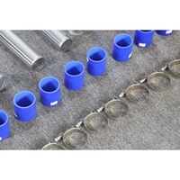 Kit de tuyau en U en silicone avec collier de serrage en T pour intercooler turbo universel SR Performance 3'' 76 mm en aluminium