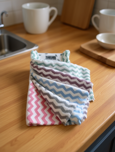 Paño de Cocina Chevron de Boutique Textil, 40x40cm, de Algodón, Ecológico, Tejido Rectangular, Colores Mezclados - Product Image 2