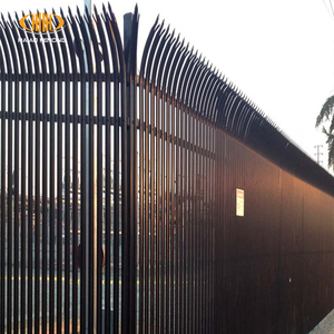 Valla Metálica de Acero Tipo Palisada, Fácil de Montar, Resistente, Estilo Europeo, con Puerta para Muro Perimetral, Venta al Por Mayor - Product Image 2