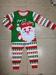 2025 filles garçons père noël pyjamas à manches longues 2 pièces <span class=keywords><strong>pyjama</strong></span> ensemble enfants pyjamas de noël - Product Image 5