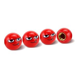 Modification de <span class=keywords><strong>pneu</strong></span> de voiture Personnalité Sourire Visage Expression Valve Cap Tire Valve Cover - Product Image 5