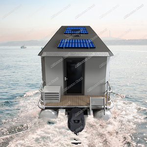 Bateaux pontons <span class=keywords><strong>en</strong></span> aluminium <span class=keywords><strong>de</strong></span> luxe <span class=keywords><strong>de</strong></span> petite taille, mini, remorquables, maisons flottantes <span class=keywords><strong>de</strong></span> luxe à vendre, maison flottante - Product Image 6