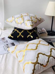 Casa Decorativo Set di Cuscino all'ingrosso Copre Stagnola di Oro set Copertura del Cuscino 18*18 Pollici Geometrica cuscino Quadrato copre decorativo - Product Image 3