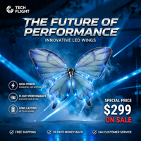 Drone Papillon Télécommandé RC LED à Ailes Battantes pour Cérémonie de Mariage, Première Danse de la Mariée, Demande en Mariage, Événements et Spectacles Aériens - Vente Chaude