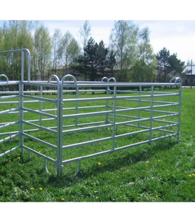 Painel de Cerca Galvanizado para Gado, Ovelhas e Cavalos com Design Curvo, Proteção de Segurança, Conexão com Dobradiça, Costura Robusta - Product Image 4