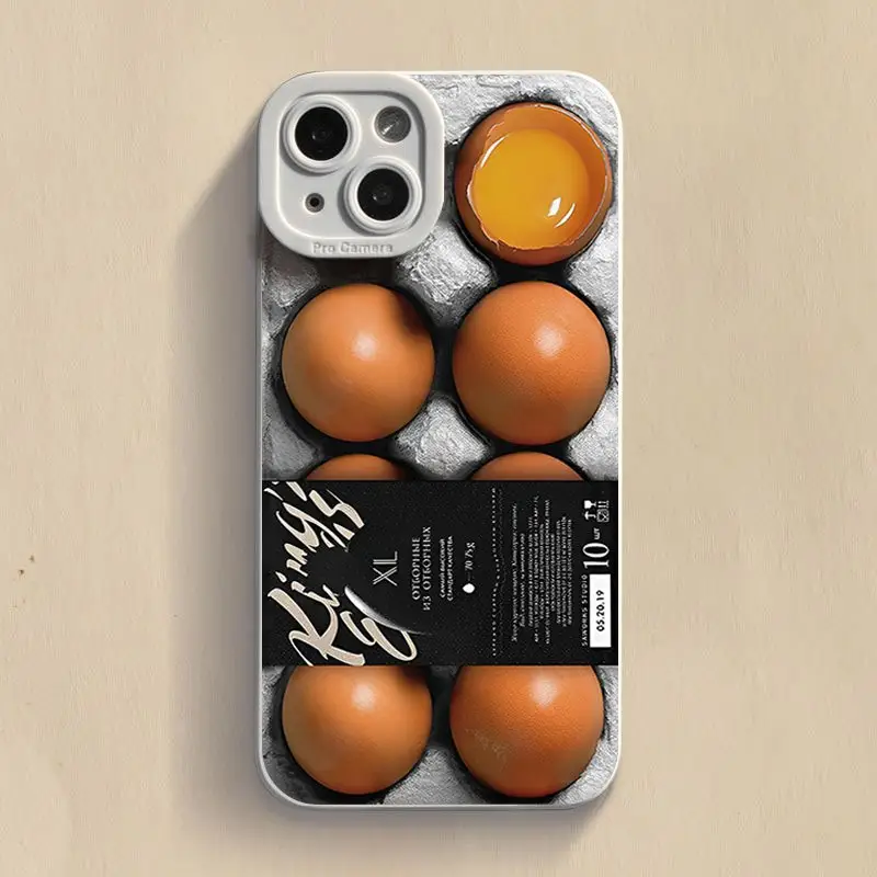 New Creative Egg Box Silicone Mobile Phone Case For Iphone 14 13 12 Pro Max