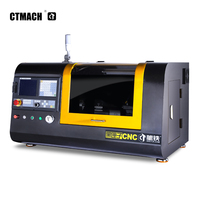Tour CNC horizontal compact de table CTMACH Black Box 210, machine de tournage automatique de haute précision, Fanuc//GSK