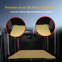 Plaque de construction pour imprimante 3D Creality K2/K2 Pro (270x293mm) en acier à ressort double face