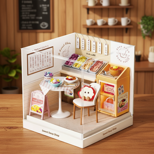 <span class=keywords><strong>ELI</strong></span> TOYS Boutique de soupe sucrée miniature 3D en plastique à assembler, jouet éducatif pour les enfants de 2 à 14 ans et plus, développe la créativité - Product Image 3