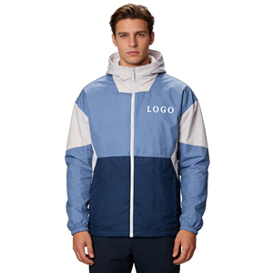 Chaqueta Softshell Personalizada con Logotipo para Hombre, Impermeable, Cortavientos, con Capucha, Cuello Alto, Cierre de Cremallera, para Senderismo, Deportes al Aire Libre - Product Image 3