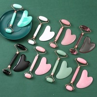 Outil de beauté Gua Sha en améthyste 100% naturelle 2025