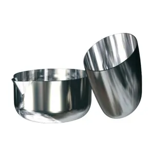 铂金坩埚100毫升-马弗炉熔炼pt实验室器皿高纯度99.9% (晶体生长用铱坩埚)