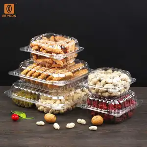 The Best Price Transparent PET Plastic Box Nut Salad Dried Fruit Thickened Food Package Box With A Lid
