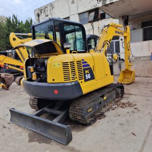 Komatsu รถขุดตีนตะขาบขนาดเล็ก5ตัน PC56-7มือสองพร้อม PC55MR-5ชิ้นส่วนมอเตอร์และเครื่องยนต์ - Product Image 1