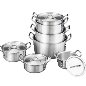 WLX เครื่องครัวหม้ออลูมิเนียมอัลลอย5ชิ้น16ซม. 18ซม. 20ซม. 22ซม. 24ซม. ชุดเครื่องครัว - Product Image 3