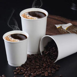 Gobelets en papier kraft ondulé à double paroi jetables, écologiques, de qualité alimentaire, plusieurs couleurs, pour café chaud, fêtes, anniversaires - Product Image 2