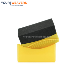 Brosse pour pneus de voiture Brosse éponge de polissage pour roues de voiture avec couverture Lavage Nettoyage Pansement Applicateur Pad - Product Image 1