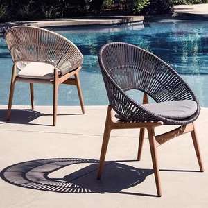 Ensemble canapé et table à thé en rotin pour terrasse, villa <span class=keywords><strong>de</strong></span> <span class=keywords><strong>jardin</strong></span>, meubles imperméables et résistants au soleil pour l'extérieur. - Product Image 2