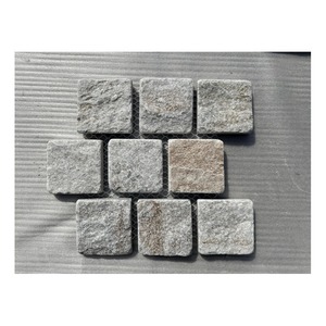 KMGSTONE 350*300mm Cobble Prix compétitif <span class=keywords><strong>Pavé</strong></span> de granit <span class=keywords><strong>gris</strong></span> pour pavés d'allée - Product Image 1