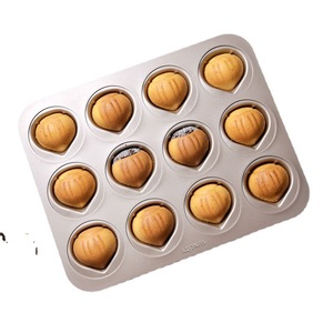Suncity 12 Compartment Chestnut Cake Pan Non Stick Baking Mold For Oven Use - Product Image 3