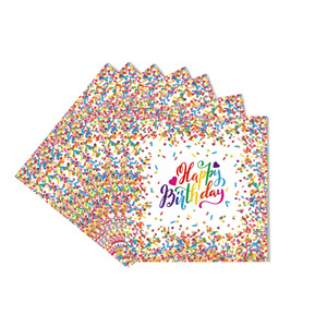 Colorful Candy Dot Birthday Party Tableware Set 60-80 Pcs Disposable Plates Napkins Cutlery <b>Tablecloth</b> Banner Decorations - Product Image 3