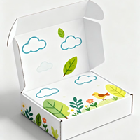 Vente en gros de boîtes postales personnalisables imprimées avec logo d'abonnement Boîtes d'emballage cadeau en papier carton écologiques personnalisées