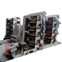Máquina de Impresión Flexográfica Automática de Alta Velocidad y Servomotor Completo, Tipo Torre, 120m/min, para Bolsas y Vasos de Papel