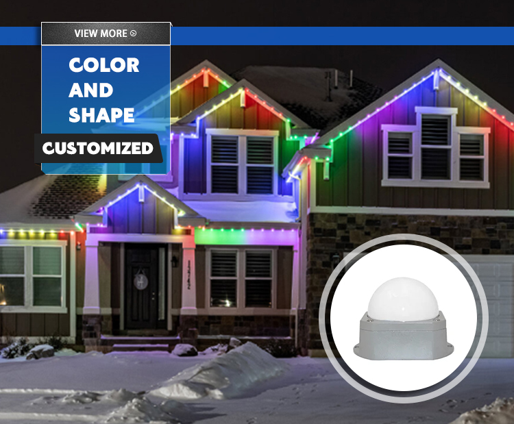 Outdoor IP68 Waterproof Crystal Transparent Cover 3W RGB DMX Led Pixel Point Light