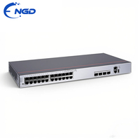 Nuevo Switch Original S5735-L24P4XE-A-V2, 1U, Montaje en Rack, Sin Ventilador, Capa 3, 24xPoE+ Gigabit + 4x10GE SFP+