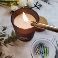 Bougies naturelles de soja avec couvercle, boîte cadeau de luxe, vente en gros