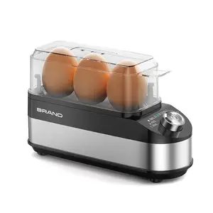Ketel rumah elektrik 3 telur, Ketel kapasitas cepat dengan Timer konstan, kecepatan cepat, fitur mati otomatis, pemasak telur