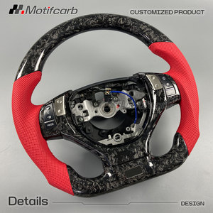 Volante de Fibra de Carbono Forjado Personalizado con Empuñaduras Rojas para Lexus 2012-2016 RX GS ES 250 270 350 300h 450h - Product Image 3