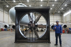 Ventilador de Extracción Industrial Bonawind Grande de 98 Pulgadas con Alto Flujo de Aire para Talleres Metálicos e Intercambio de Aire en Edificios - Product Image 3