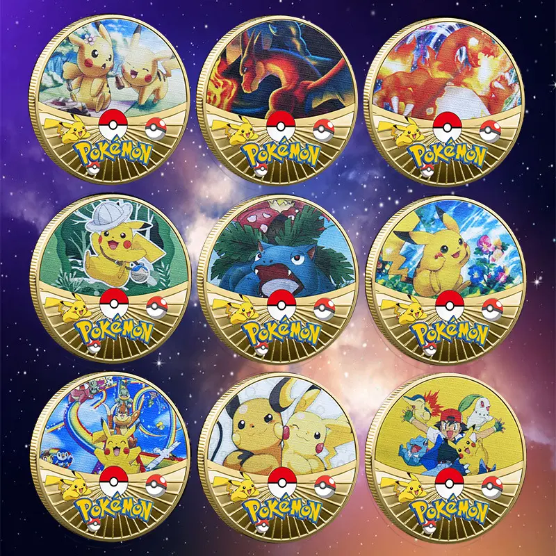 Japanese pickup mouse cartoon gold anime gold plated coin 25th anniversary commemorative coins