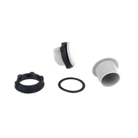 Interrupteur à bouton-poussoir LAY37 22mm étanche avec capuchon de protection en plastique pour panneau RUNDE