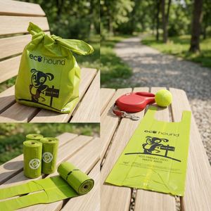 <b>Dog</b> Poop Waste Bags Eco-Friendly HDPE Biodegradable Compostable Vest Handle T-<b>Shirt</b> Style Gravure Printed Disposable Shandong - Product Image 2