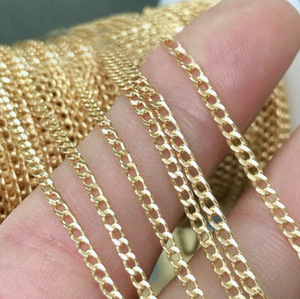 Цепочка золотистая, 2,7 мм * 2 мм, 14 карат - Product Image 4