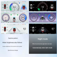 Affichage de vitesse intelligent, tableau de bord tactile, moniteur de vitesse HD, volant avant, Tesla Model Y&3, compteur automatique 1 an