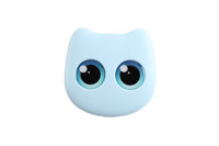 Mini ensemble de 6 pinceaux de maquillage plats en forme de chat avec poils doux et délicats, miroir inclus, pour débutants, outils de beauté pour le visage, faible MOQ