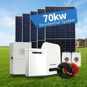 High Efficiency Solar System Kit 70kw Hybrid Off Grid Solar Power System Home Commercial Complete Kit