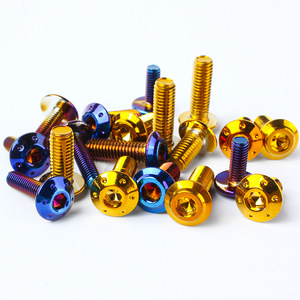 Accesorios para Motocicleta, Botón de Freno de Titanio Quemado, Tornillo Hexagonal Y15ZR, Accesorio Decorativo Hexagonal de Seis Orificios - Product Image 3