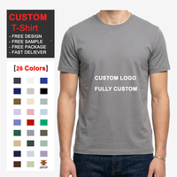 T-shirt personnalisé pour homme, 230 GSM, coton biologique, coton lourd, col rond, manches courtes, t-shirt homme, logo personnalisé, impression de logo