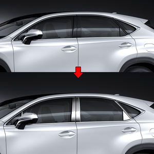 Cubierta de pilar de ventana de decoración de accesorios exteriores de coche OEM ODM para <span class=keywords><strong>Lexus</strong></span> <span class=keywords><strong>Nx</strong></span> 200T/<span class=keywords><strong>300H</strong></span> 2014 2015 2016 2017 2018 - Product Image 2