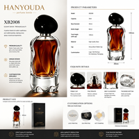 Vente en gros usine – Flacon de parfum en verre ondulé irrégulier de 30 ml, flacon pulvérisateur vide de luxe avec bouchon en pierre noire, gravure de logo personnalisée, pompe