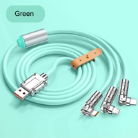 En remise 120W 6A USB C 3 1 Câble Micro L Téléphone Type-C USBC Charge rapide Alliage de zinc Coude Silicone Power Bank Câbles de données