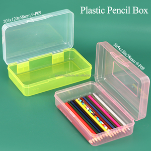 Étui rigide en plastique SUNSHING pour crayons d'école, organiseur de crayons et de feutres, grande boîte à stylos, conteneur transparent pour pinceaux d'art - Product Image 2