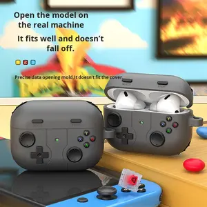 Nouvelle mode Creative Game Silicone Console housse de casque pour AirPods 4 étui de protection pour écouteurs pour AirPods <span class=keywords><strong>Pro</strong></span> <span class=keywords><strong>3</strong></span> 2 - Product Image 5